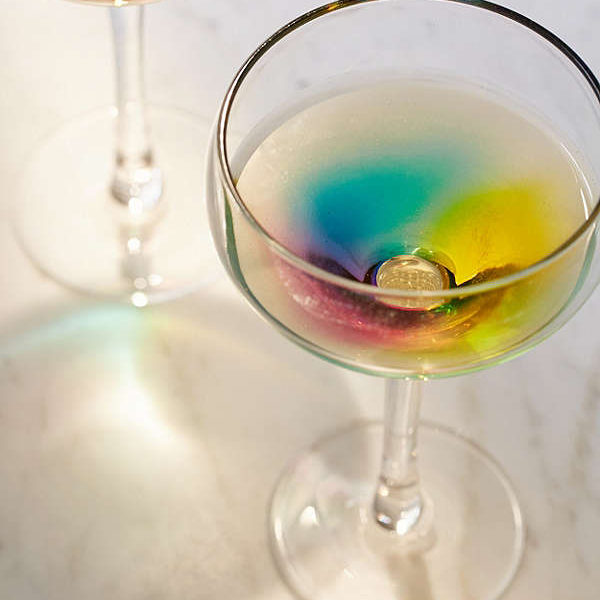 Rainbow Coupe Glass | Urban Outfitters